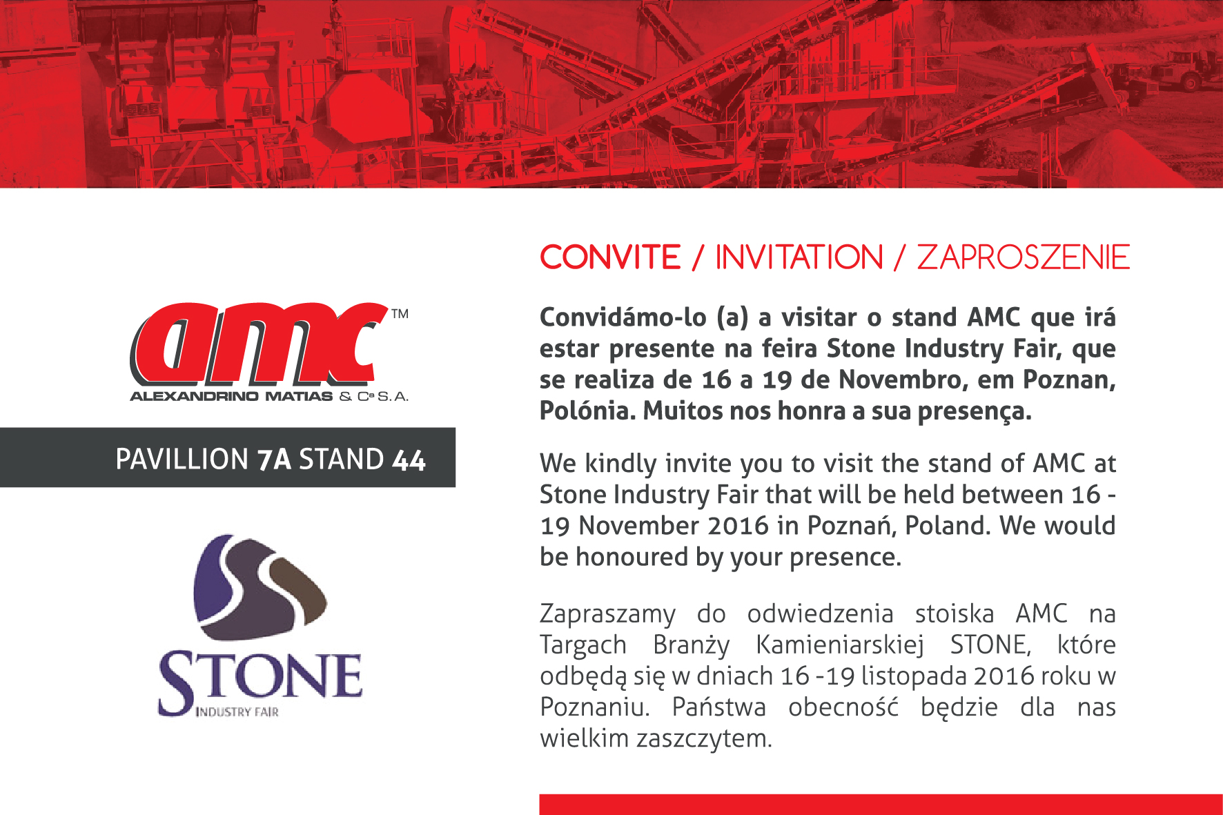AMC at Stone Industry Fair, Poland